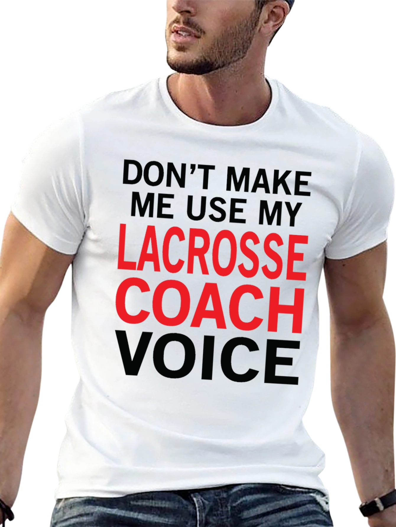 Lacrosse Coach Voice Graphic T-Shirt