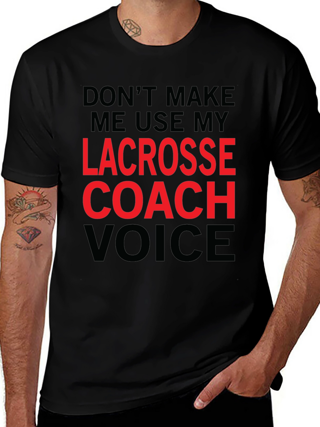 Lacrosse Coach Voice Graphic T-Shirt