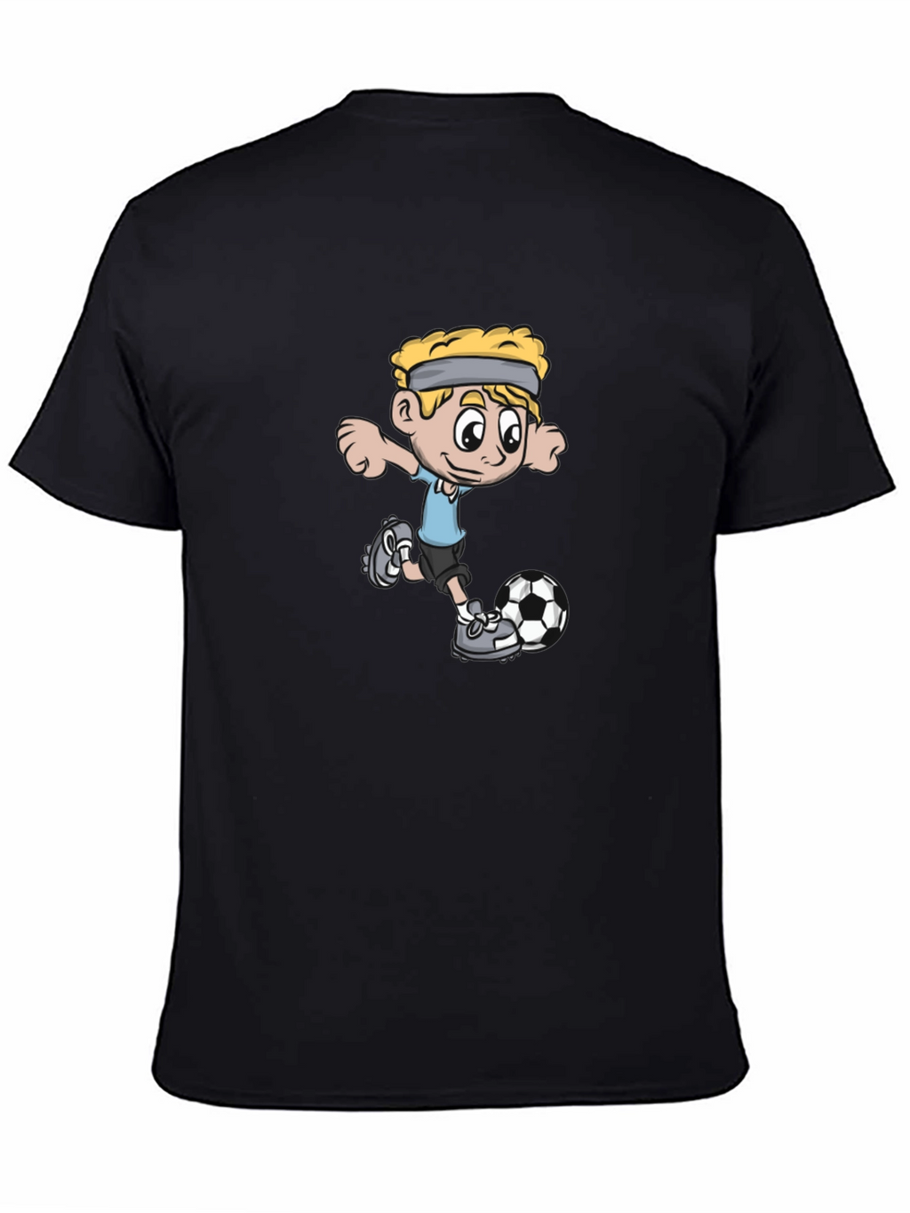 Soccer Boy Black T-Shirt