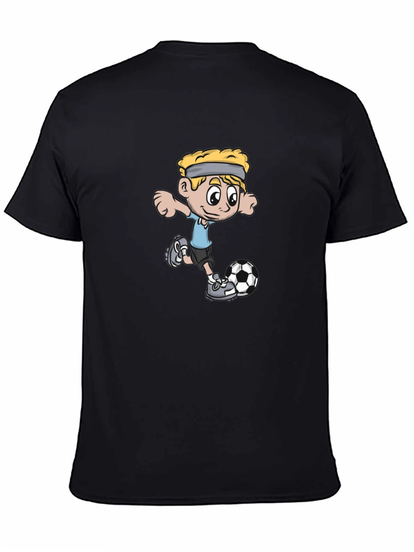 Soccer Boy Black T-Shirt