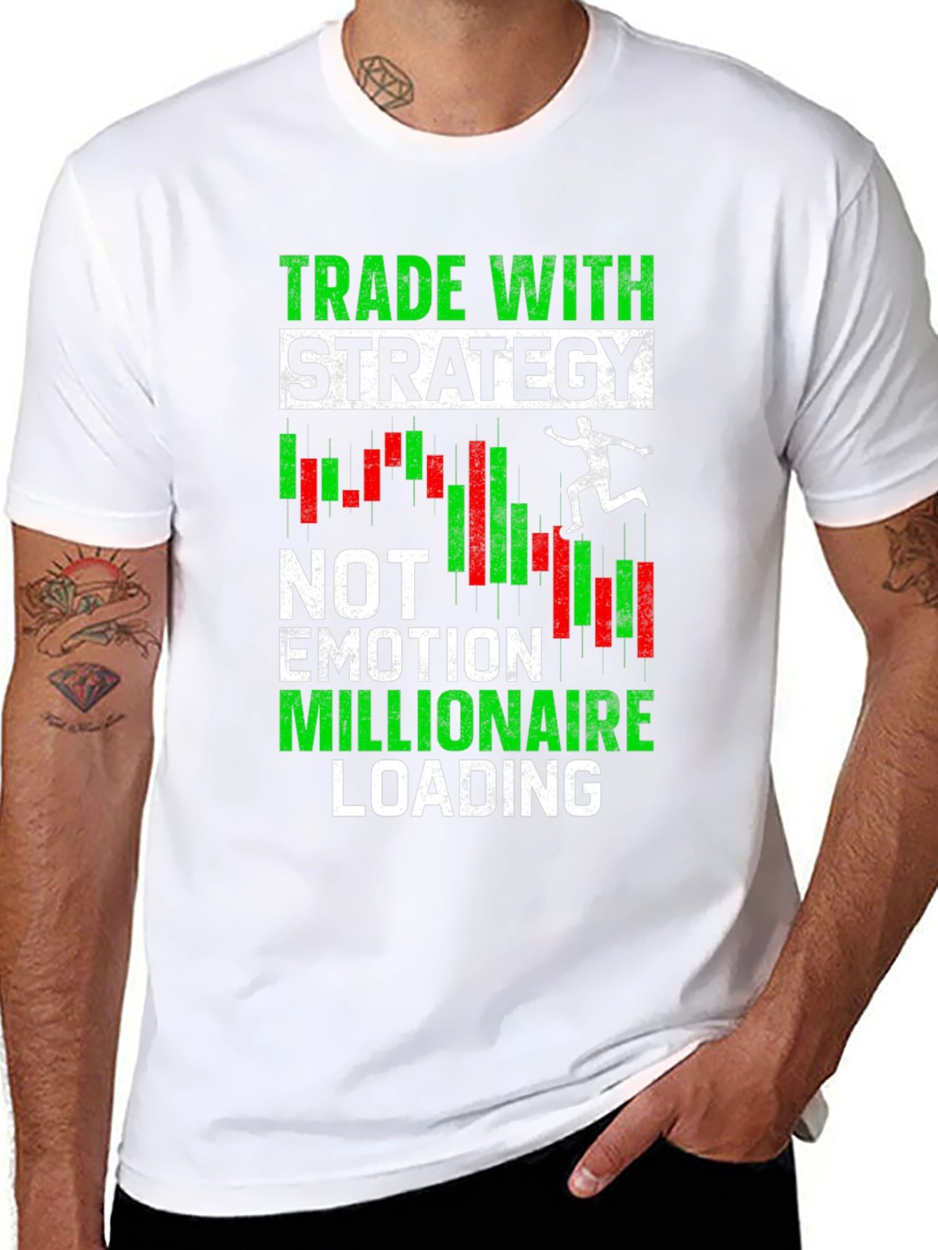 Trade With Strategy T-Shirt - Motivational Trader Tee