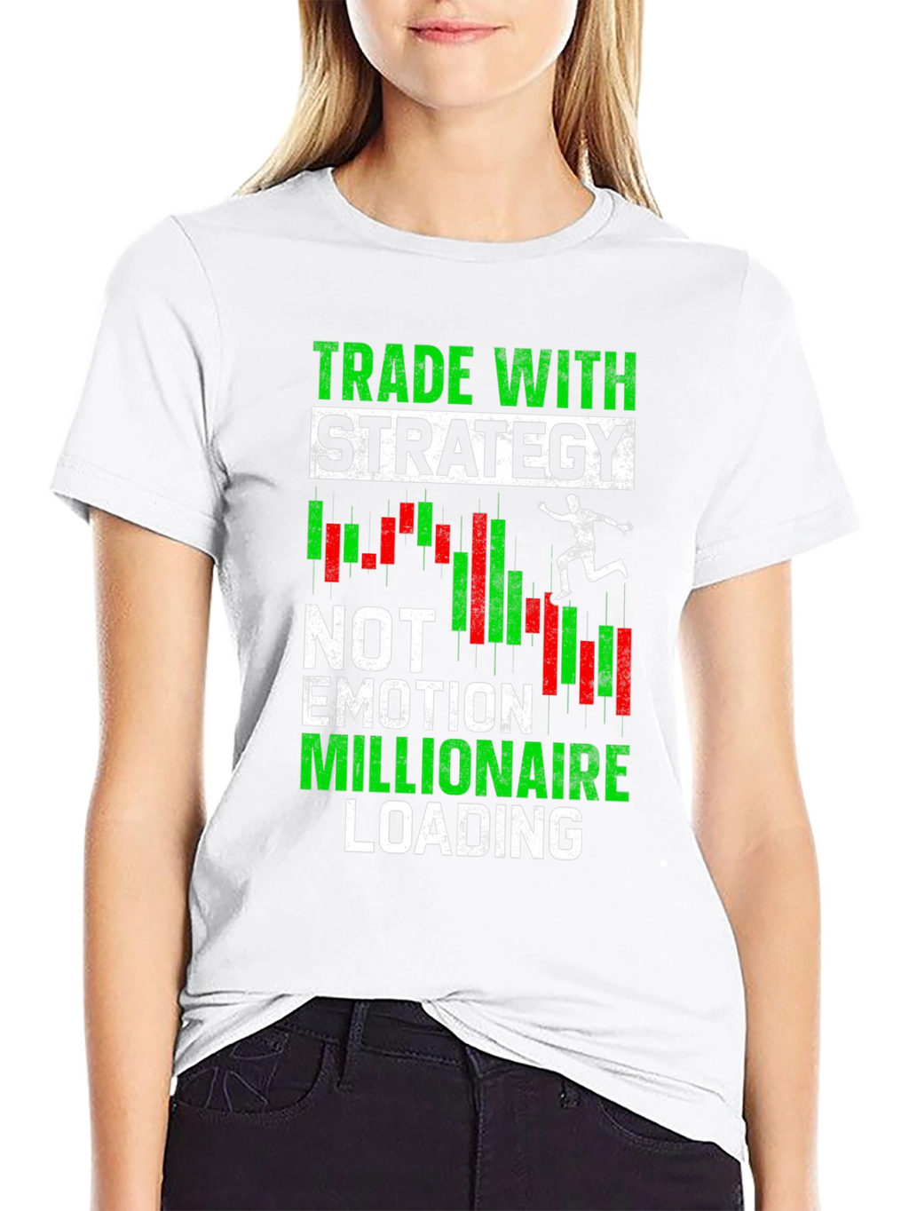 Trade With Strategy T-Shirt - Motivational Trader Tee