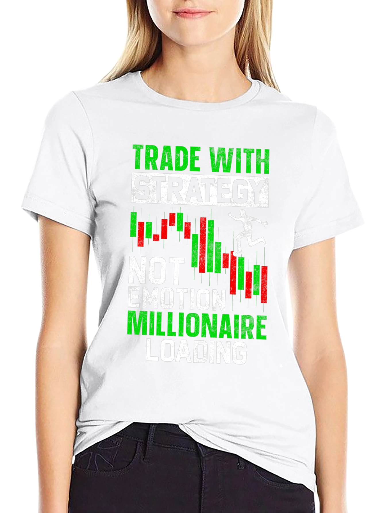 Trade With Strategy T-Shirt - Motivational Trader Tee