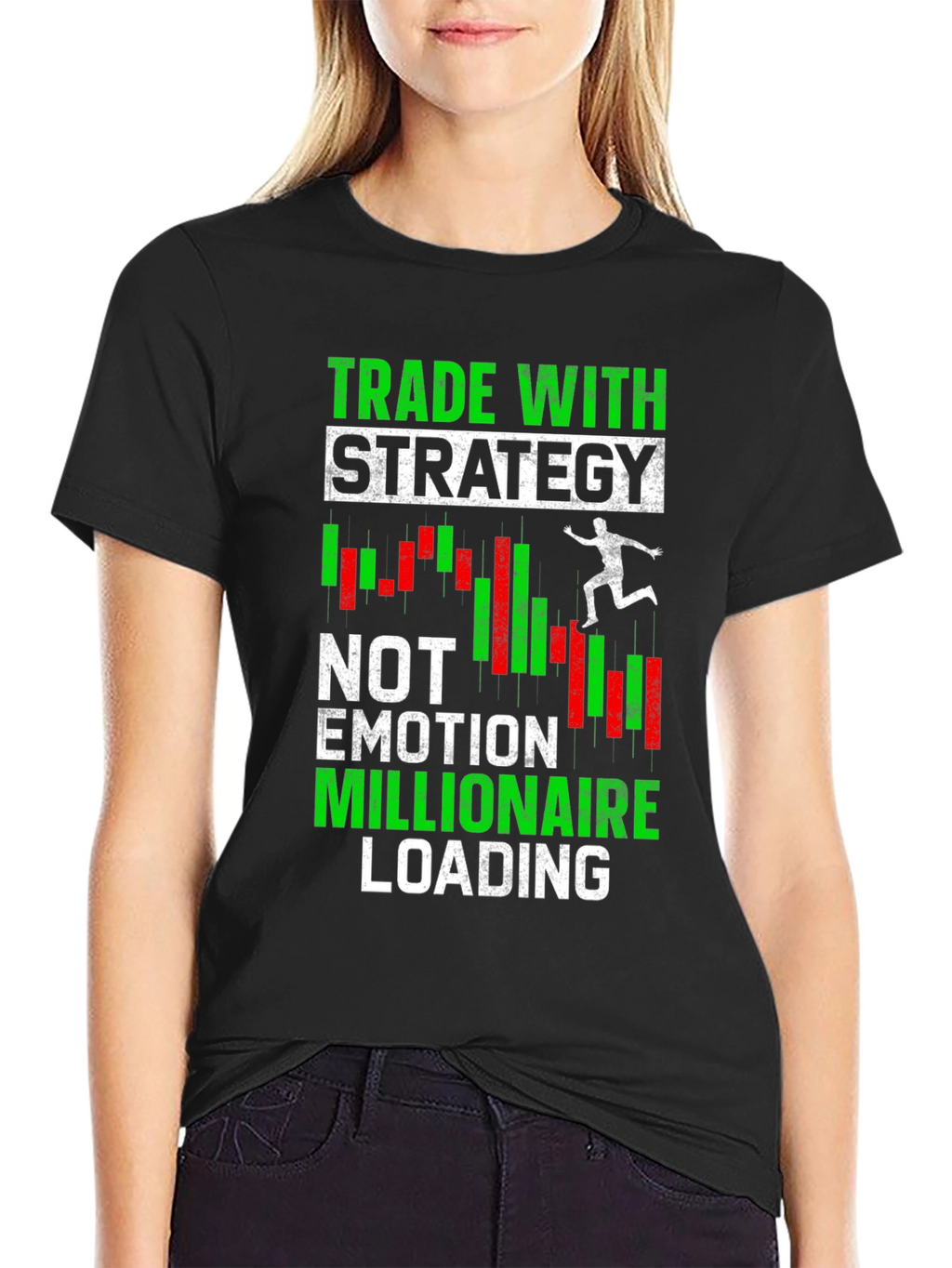 Trade With Strategy T-Shirt - Motivational Trader Tee