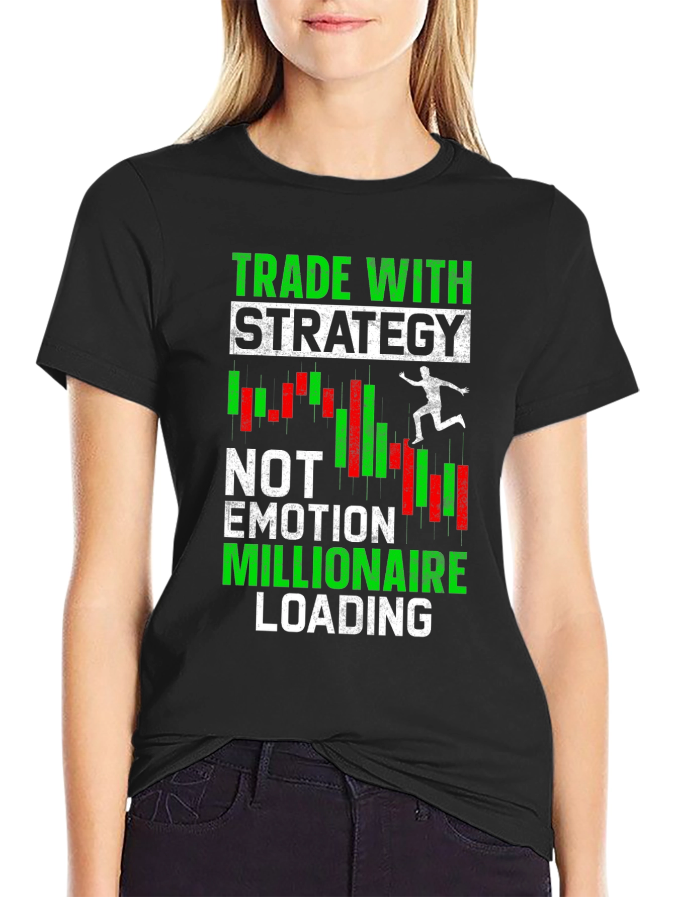 Trade With Strategy T-Shirt - Motivational Trader Tee