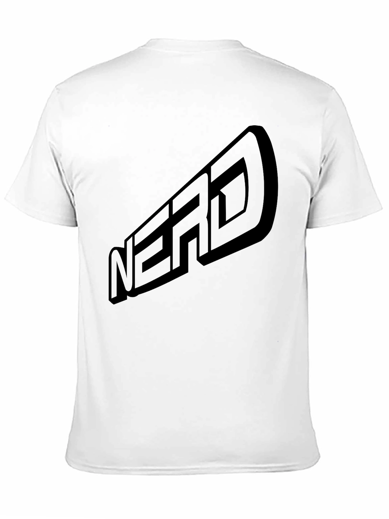 Black Nerd T-Shirt - Casual Graphic Tee