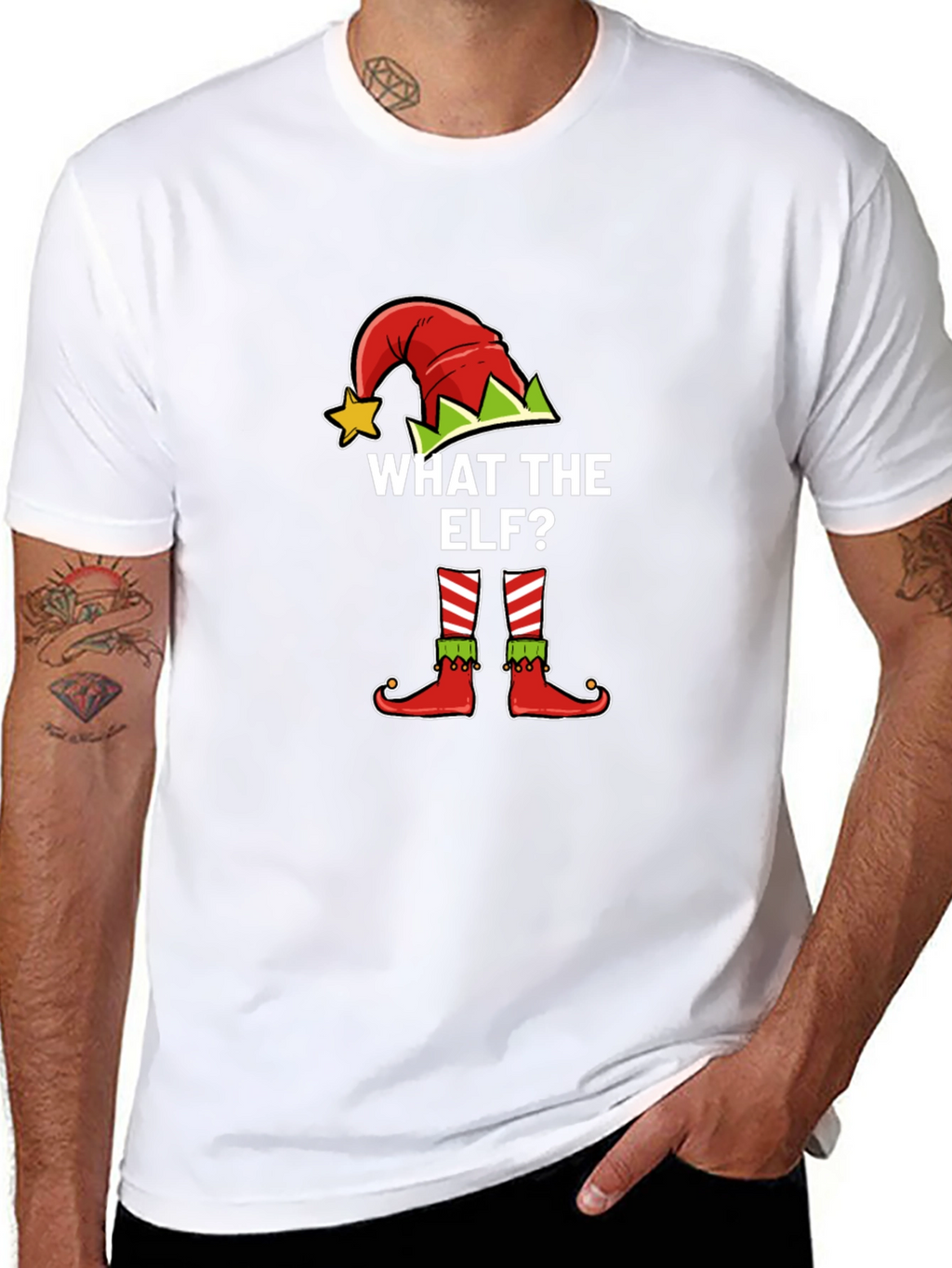 What the Elf? Novelty Christmas T-Shirt