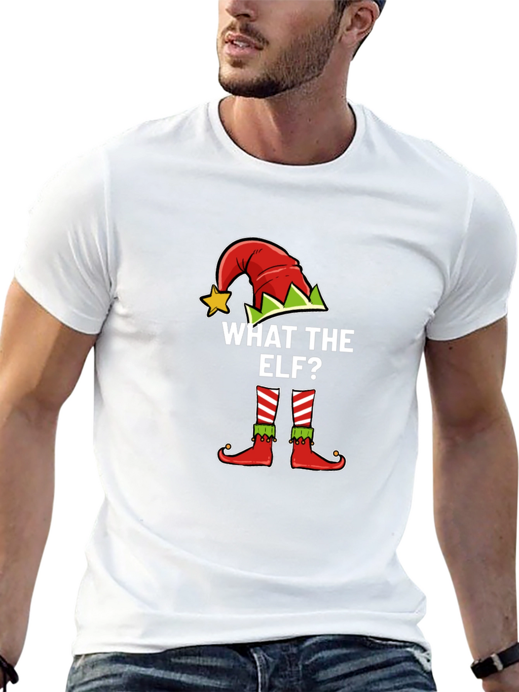 What the Elf? Novelty Christmas T-Shirt