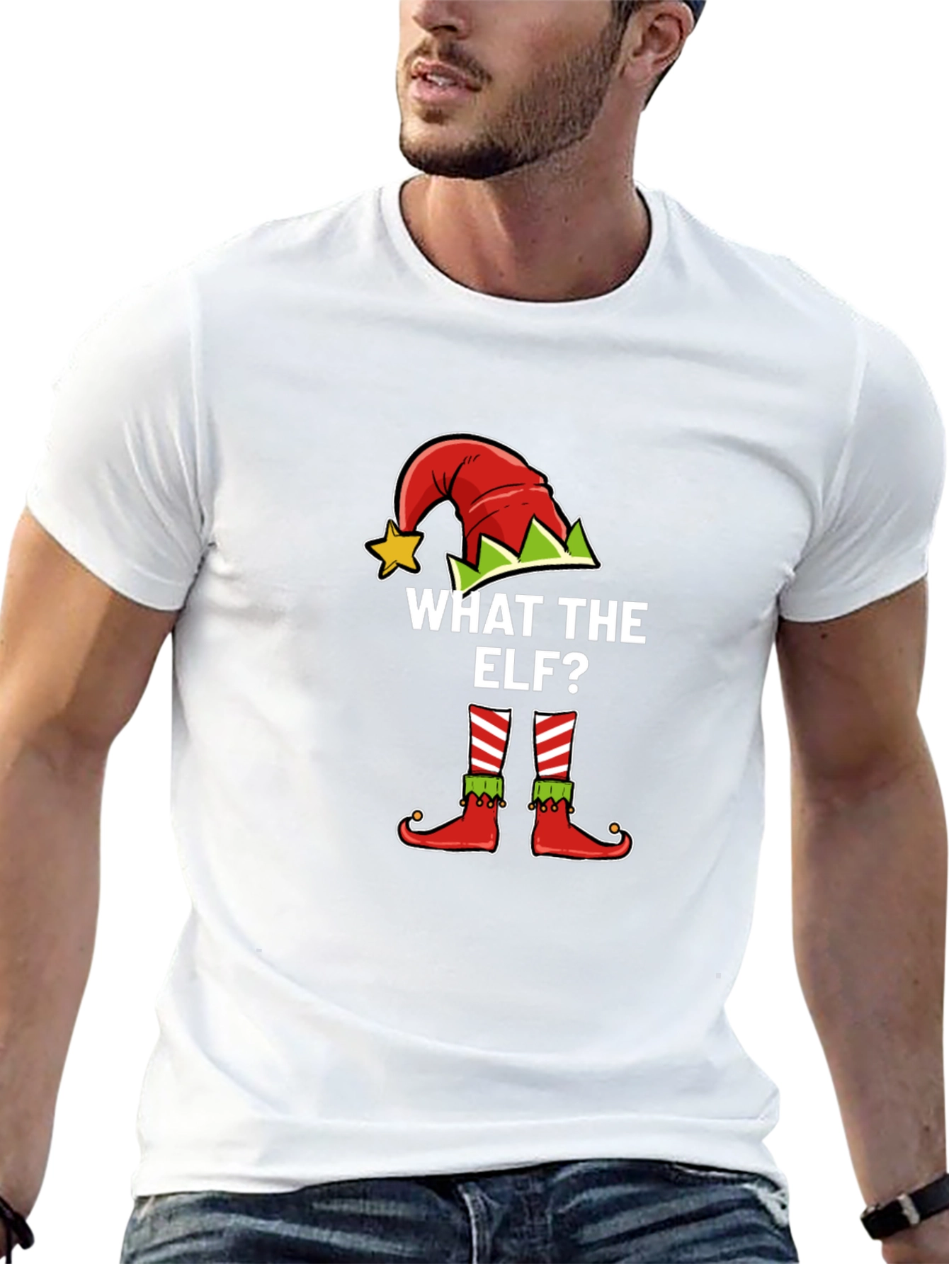 What the Elf? Novelty Christmas T-Shirt