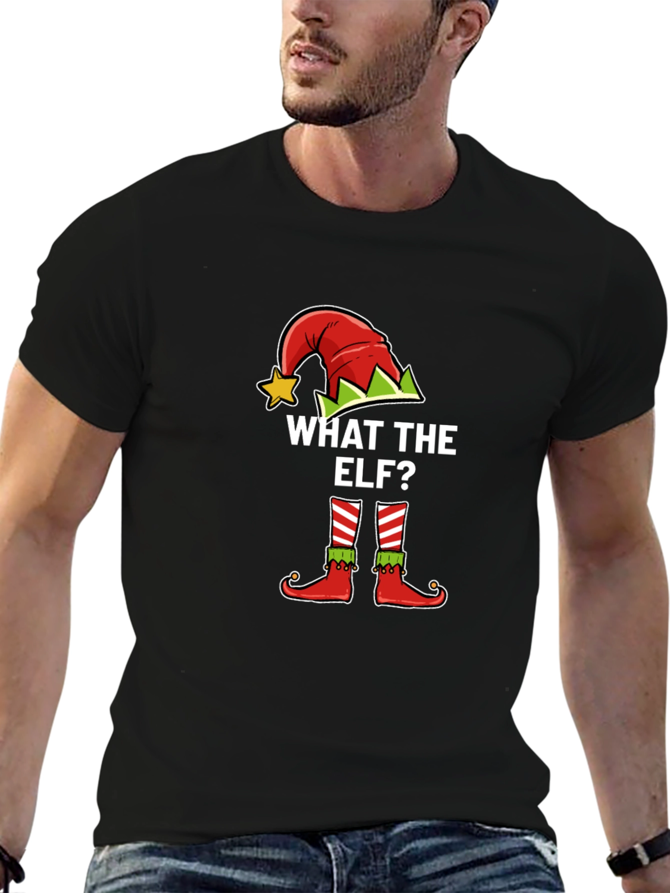 What the Elf? Novelty Christmas T-Shirt