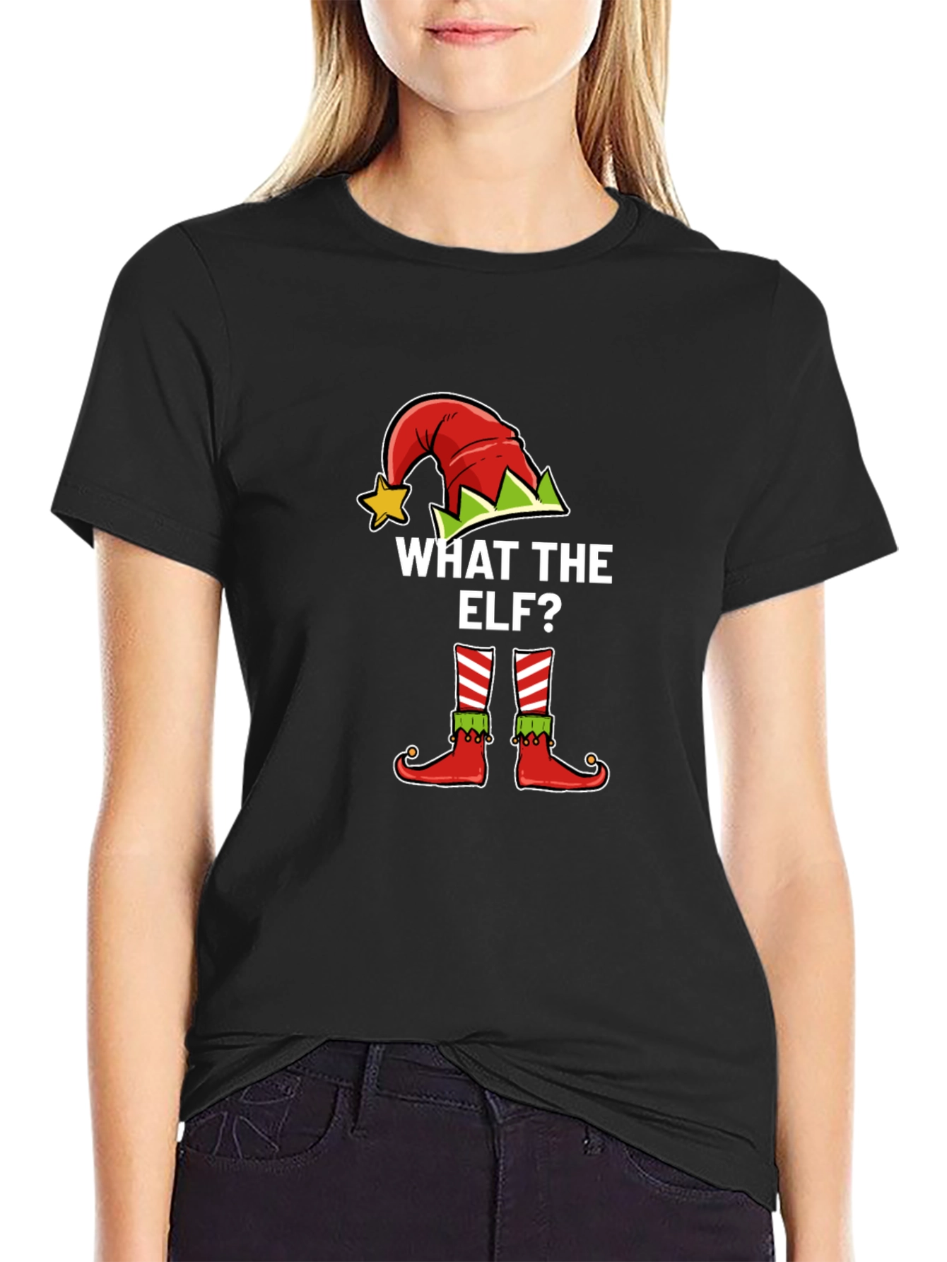 What the Elf? Novelty Christmas T-Shirt