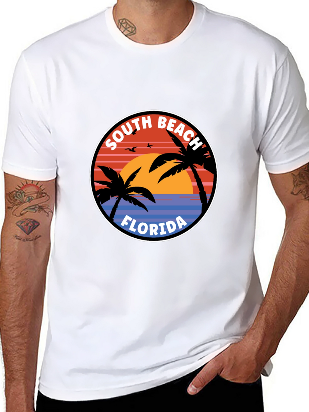 South Beach Florida Graphic T-Shirt