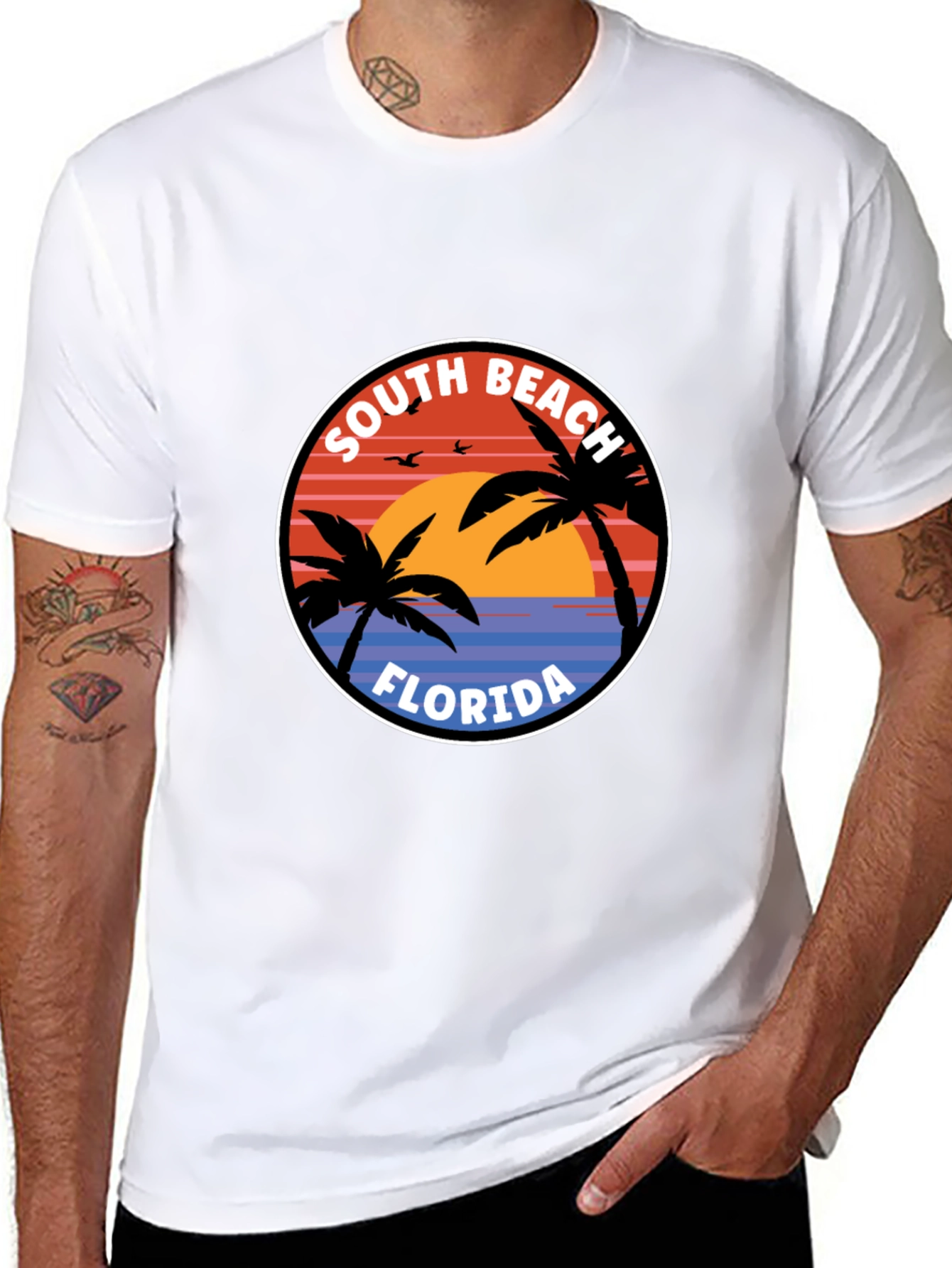 South Beach Florida Graphic T-Shirt