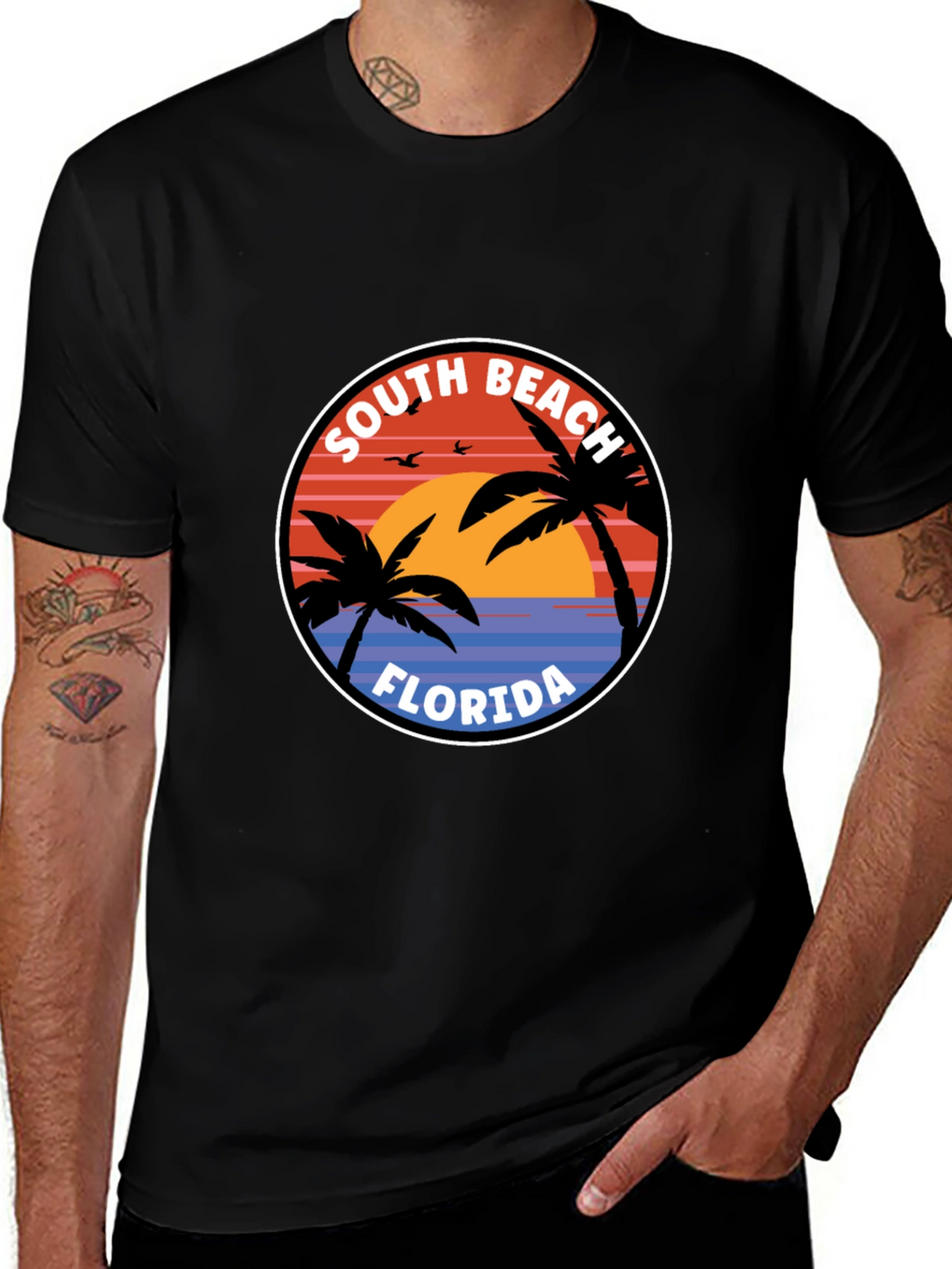 South Beach Florida Graphic T-Shirt