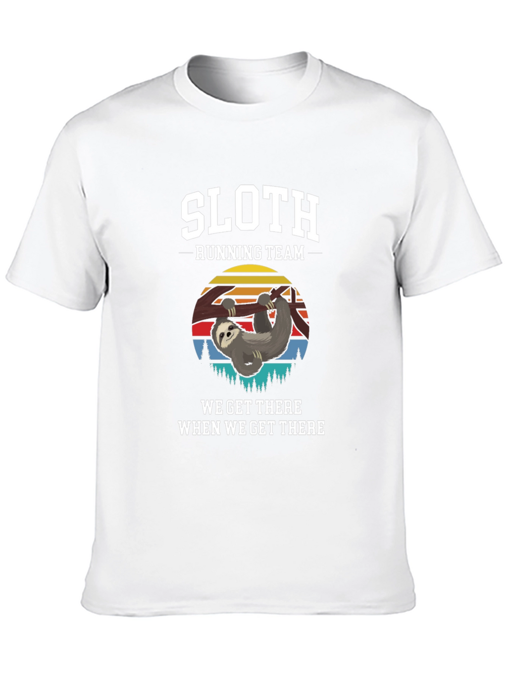 Sloth Running Team T-Shirt: Relaxed Pace Humorous Style