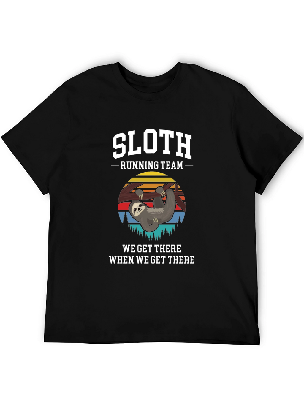 Sloth Running Team T-Shirt: Relaxed Pace Humorous Style