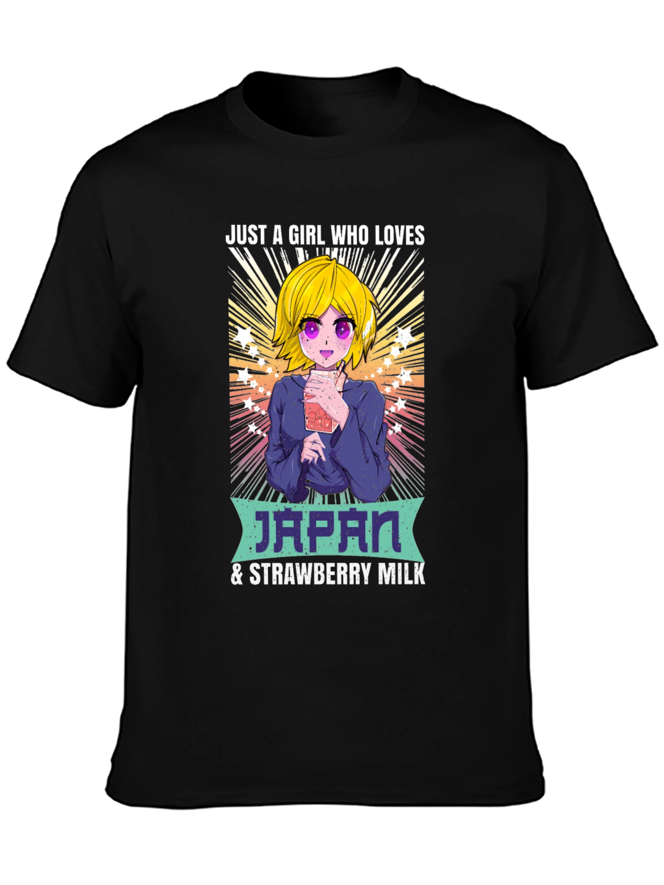 Anime Japan & Strawberry Milk Lover T-Shirt