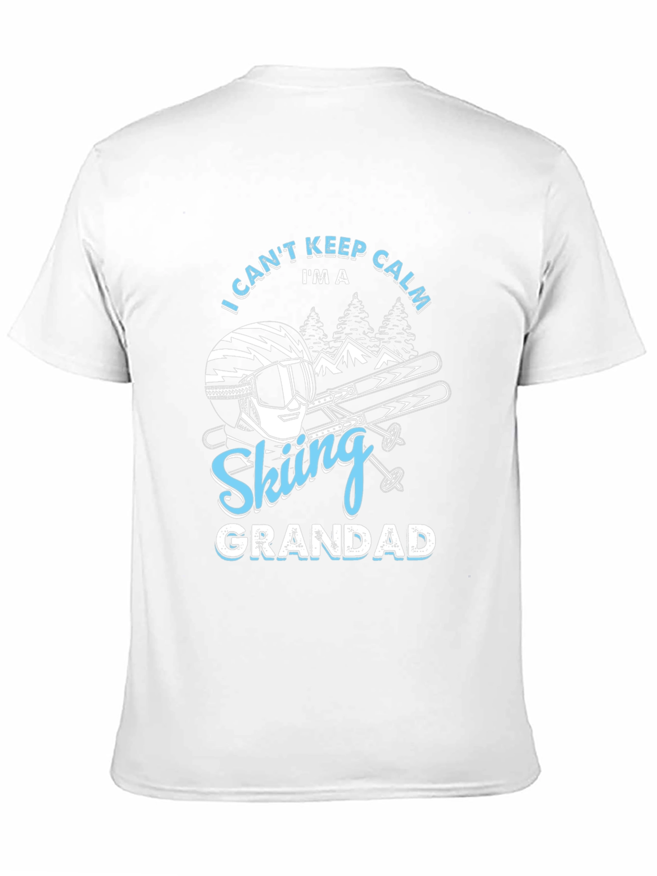 Skiing Grandad T-Shirt - I Cant Keep Calm