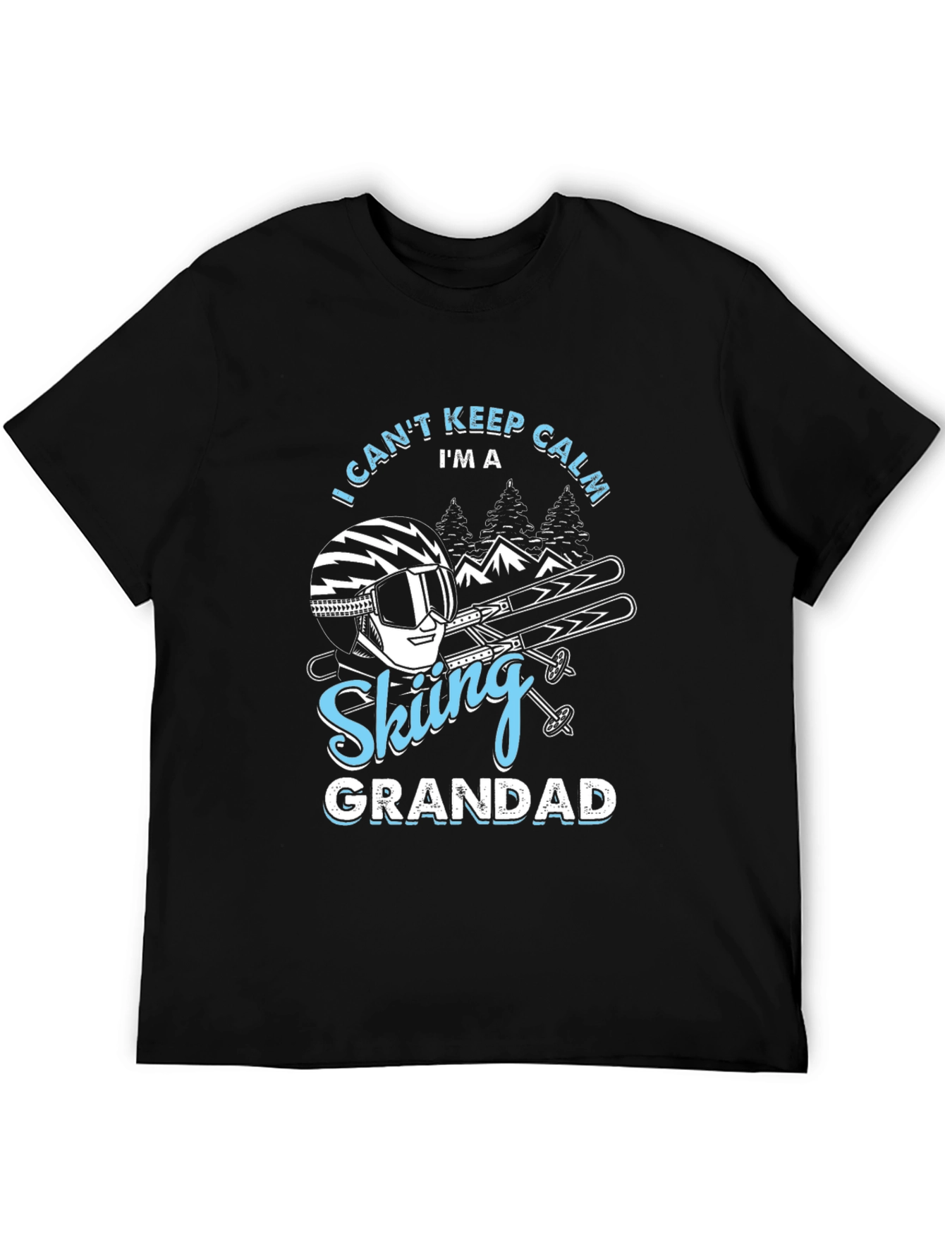 Skiing Grandad T-Shirt - I Cant Keep Calm