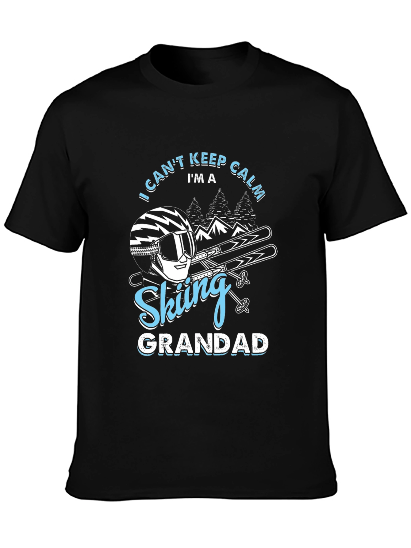 Skiing Grandad T-Shirt - I Cant Keep Calm