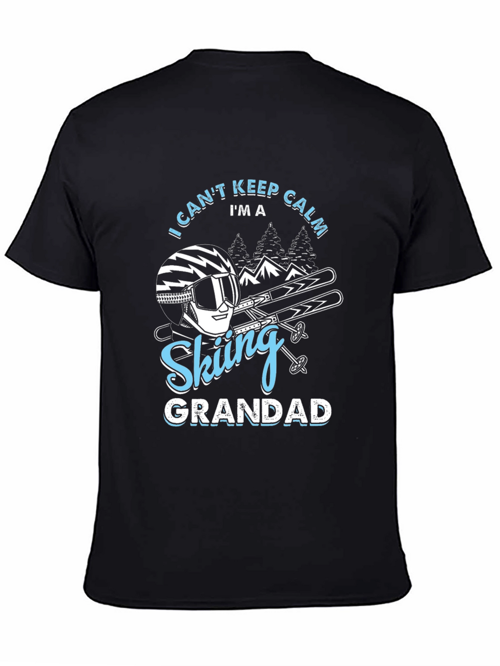 Skiing Grandad T-Shirt - I Cant Keep Calm