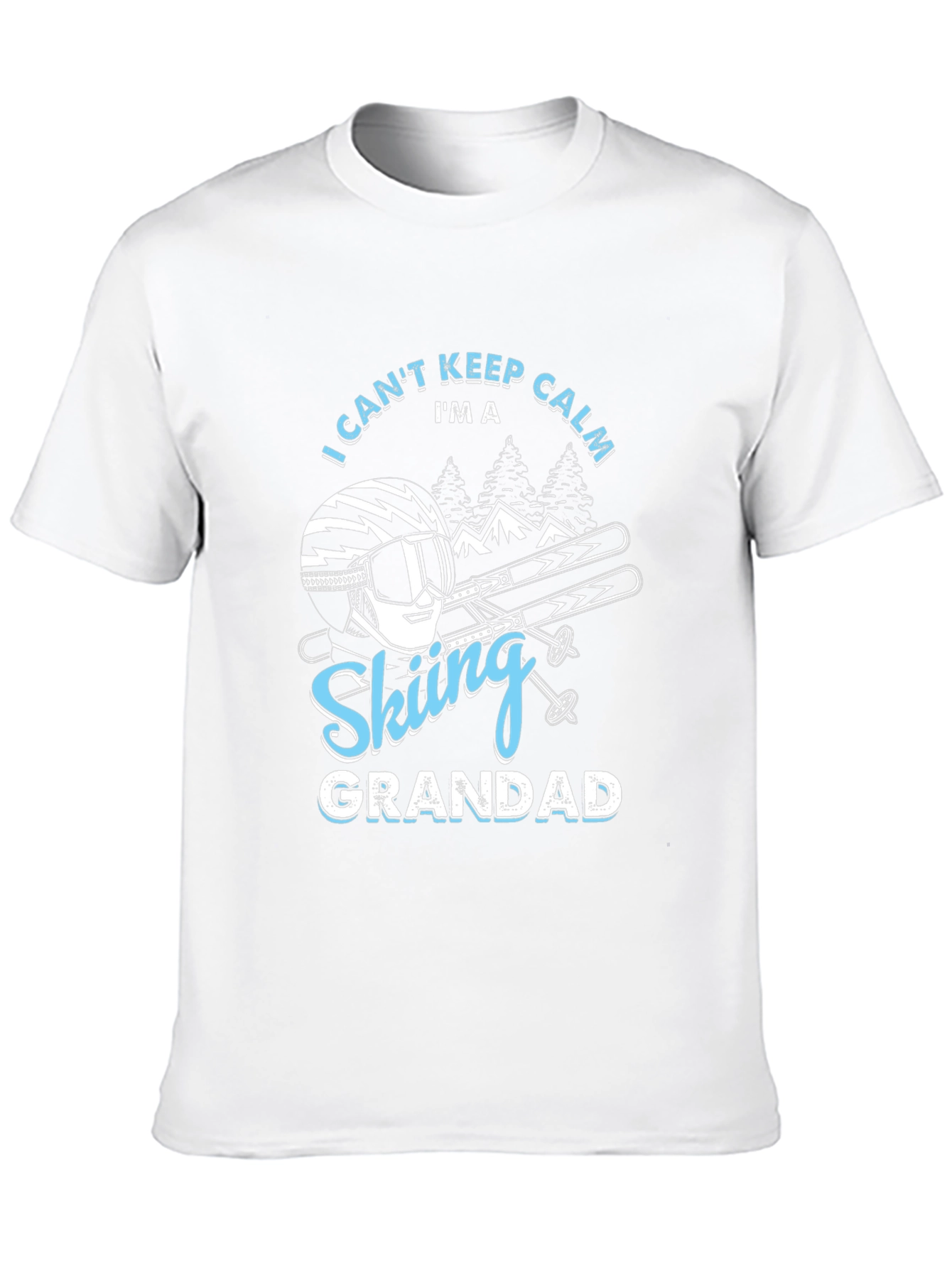 Skiing Grandad T-Shirt - I Cant Keep Calm