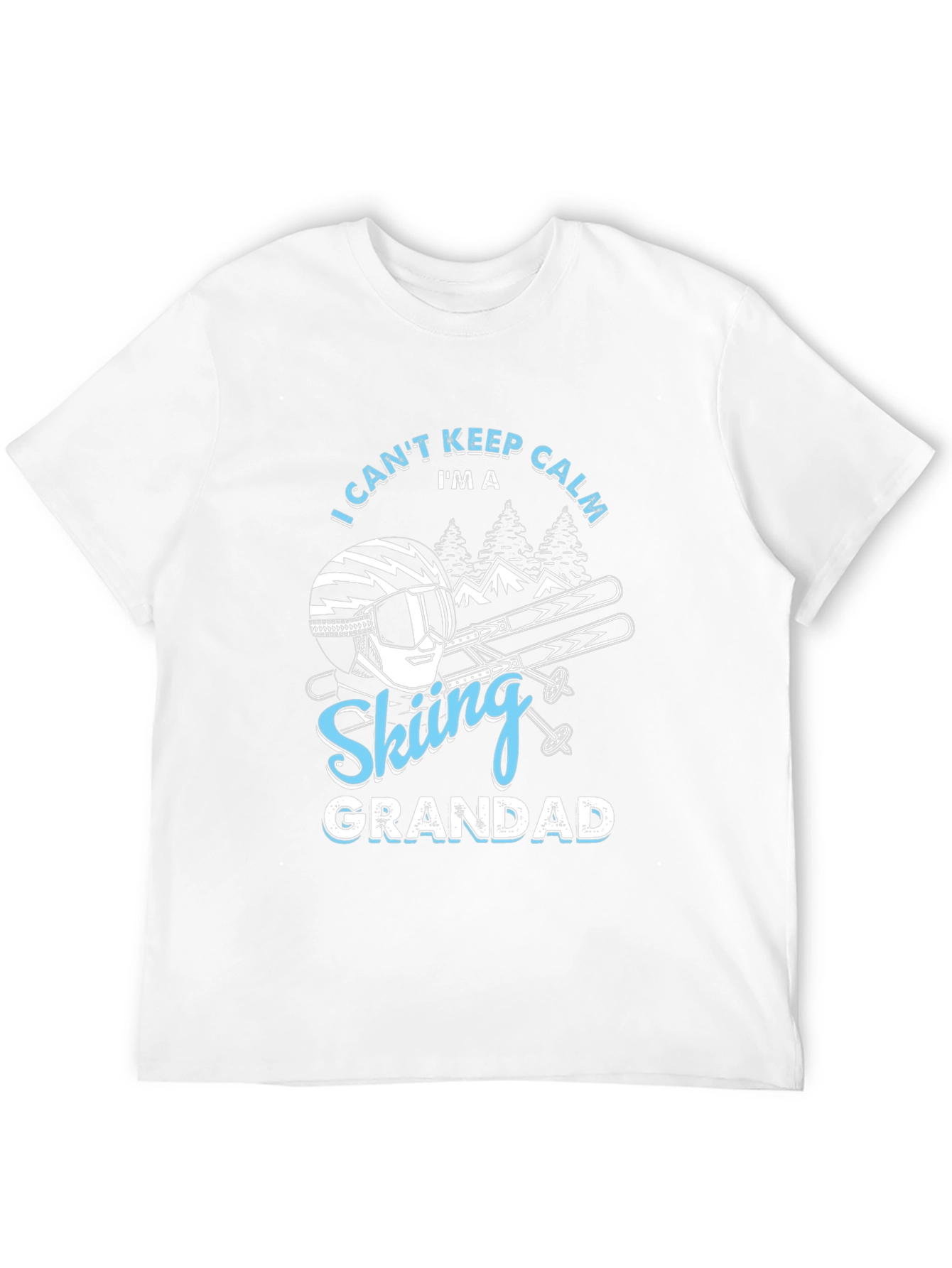 Skiing Grandad T-Shirt - I Cant Keep Calm