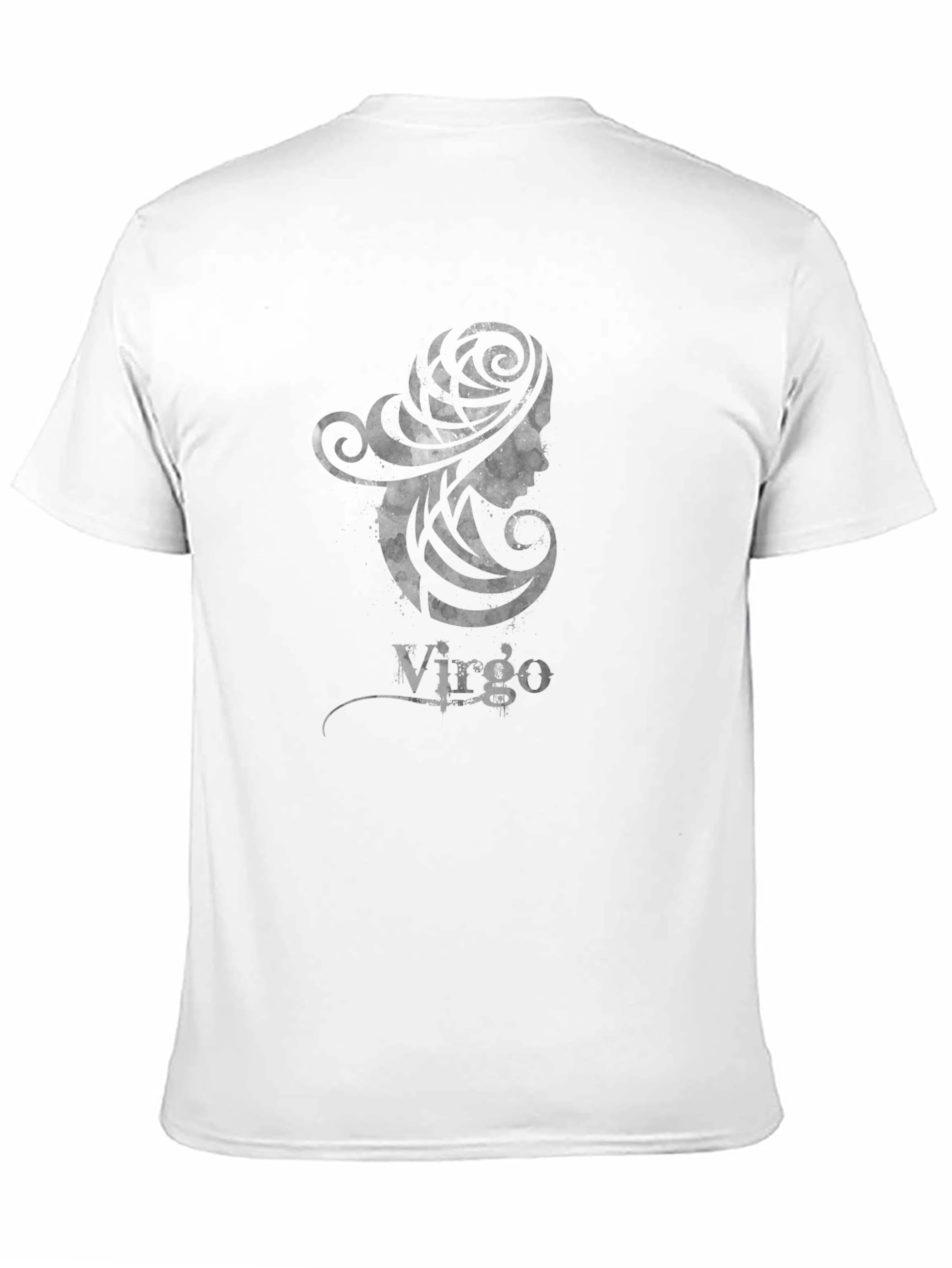 Virgo Zodiac Black Graphic T-Shirt