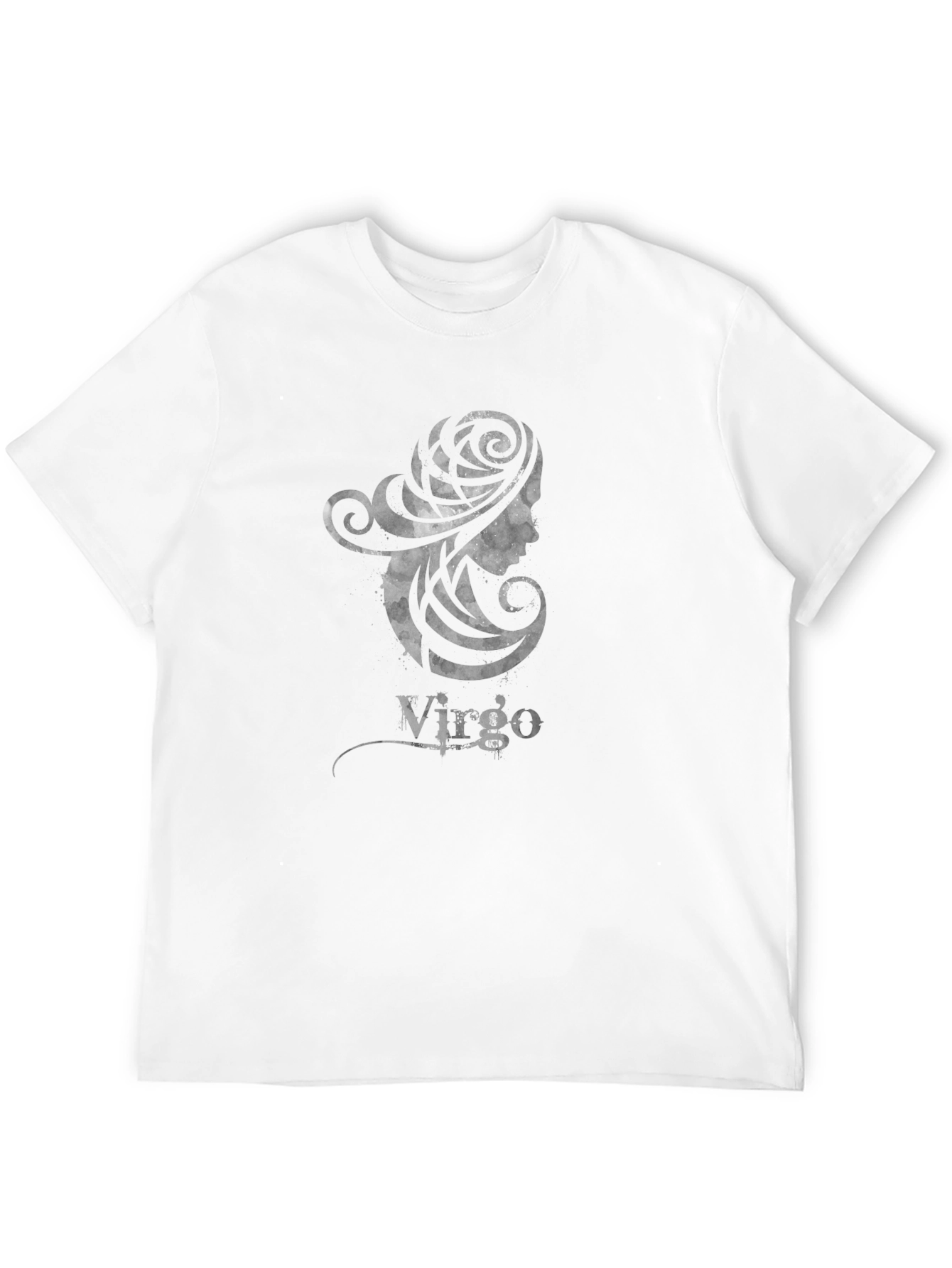 Virgo Zodiac Black Graphic T-Shirt
