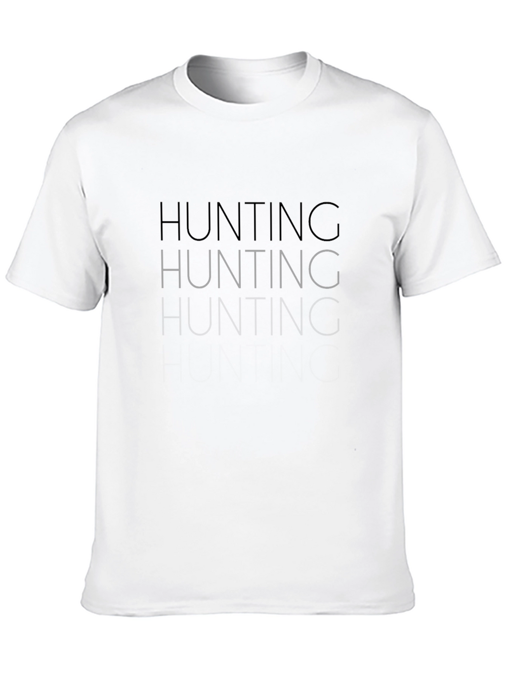 Mens Black Hunting Graphic T-Shirt