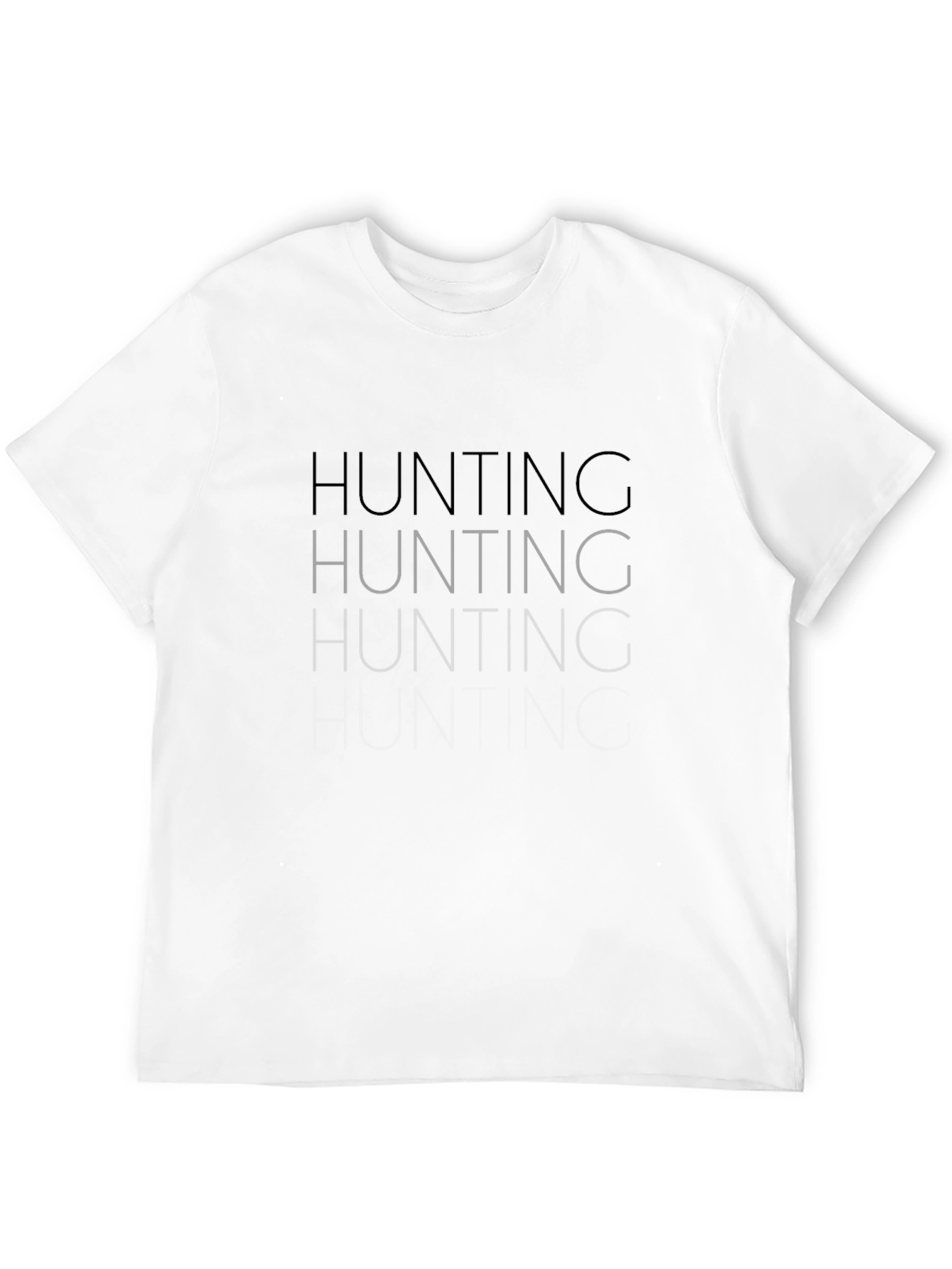 Mens Black Hunting Graphic T-Shirt