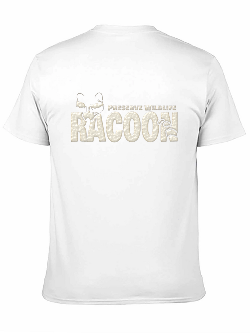 Preserve Wildlife Raccoon Graphic Tee - Black Cotton