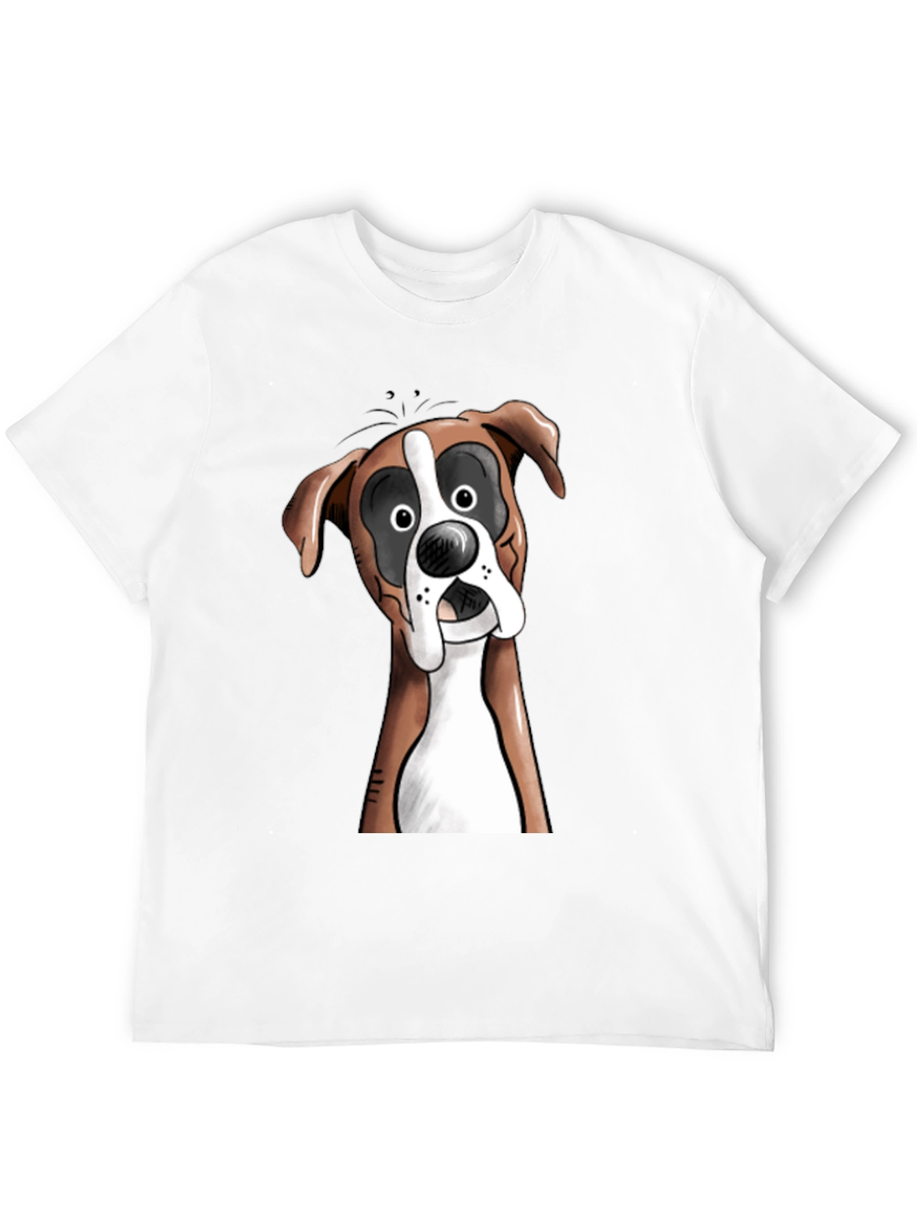 Funny Boxer Dog Graphic T-Shirt - Unisex Black Tee