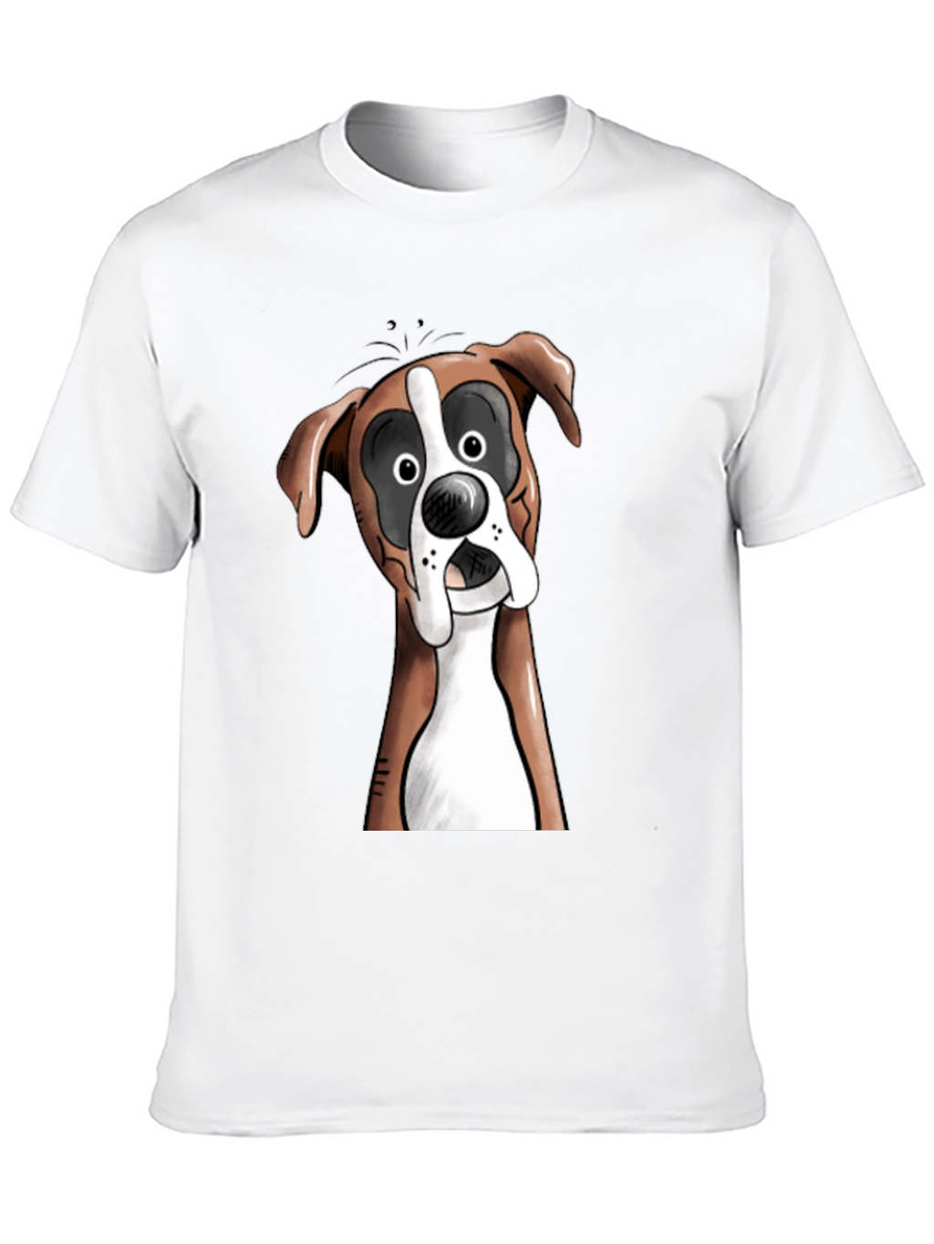 Funny Boxer Dog Graphic T-Shirt - Unisex Black Tee