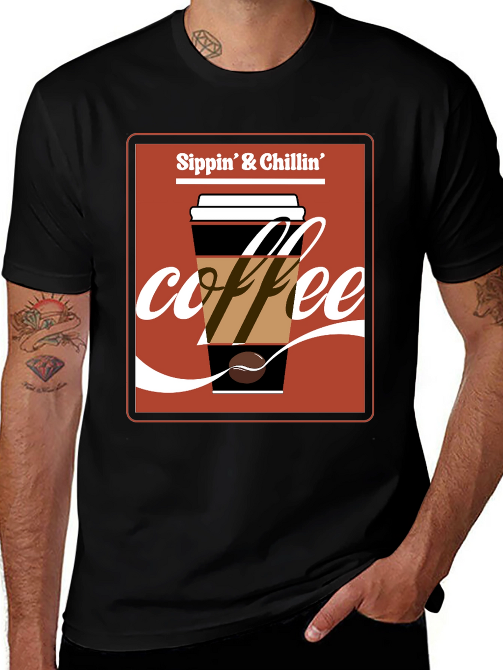 Sippin & Chillin Coffee T-Shirt