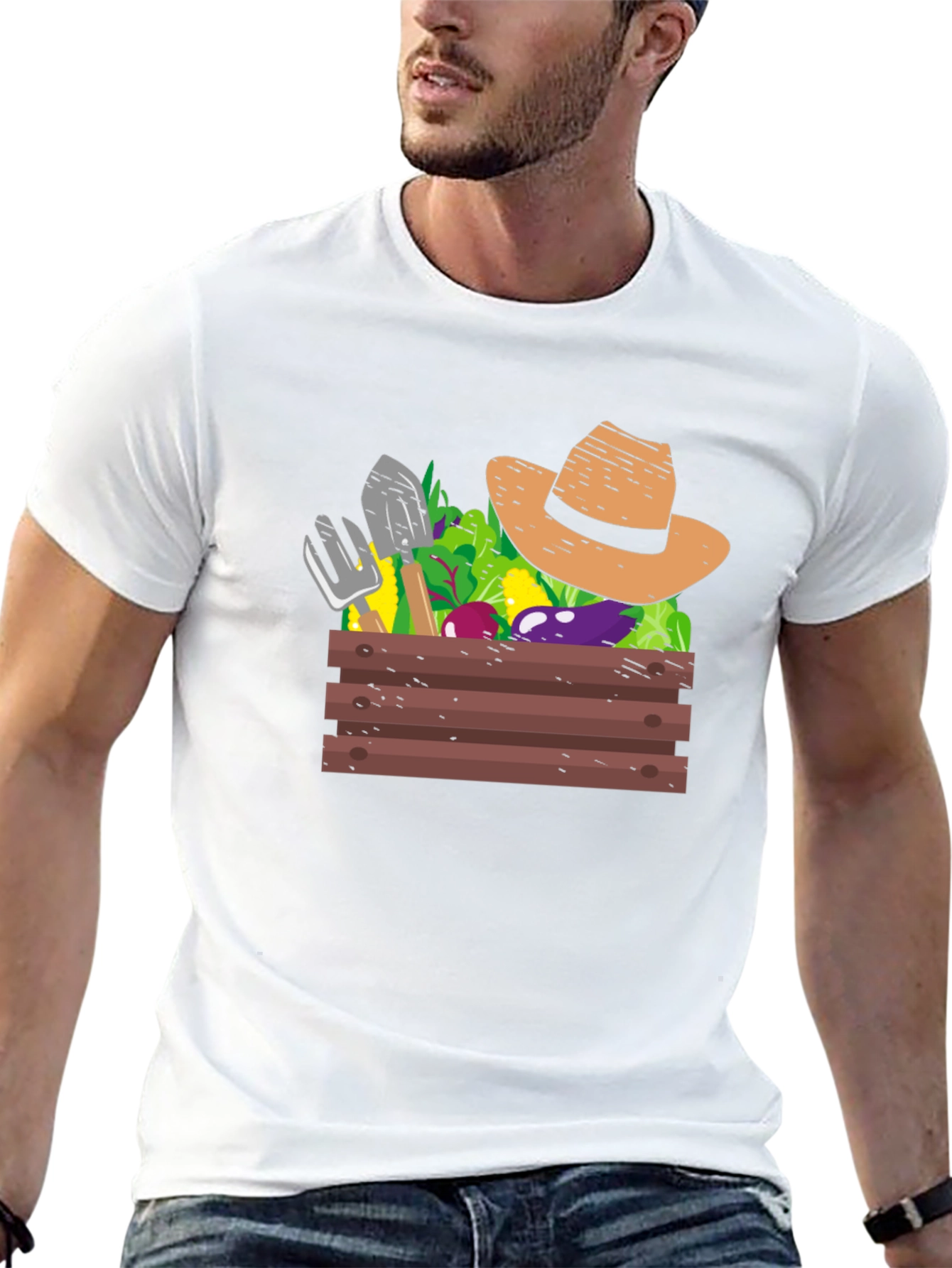 Gardeners Harvest Graphic Tee - Black Cotton T-Shirt