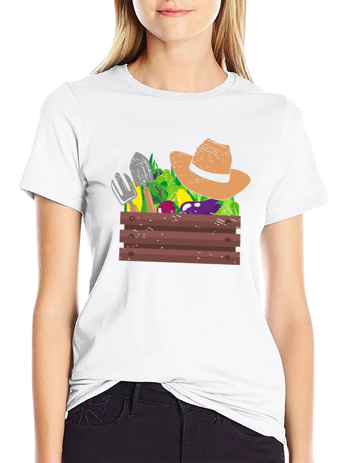 Gardeners Harvest Graphic Tee - Black Cotton T-Shirt
