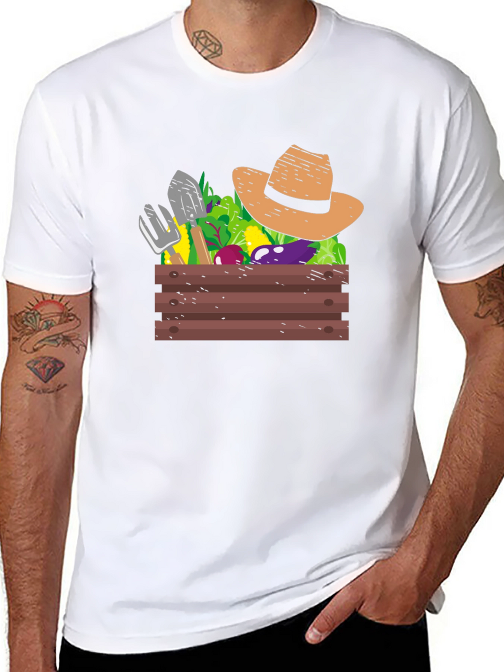 Gardeners Harvest Graphic Tee - Black Cotton T-Shirt
