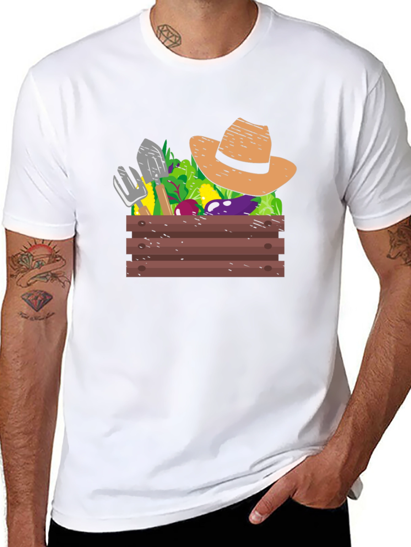 Gardeners Harvest Graphic Tee - Black Cotton T-Shirt