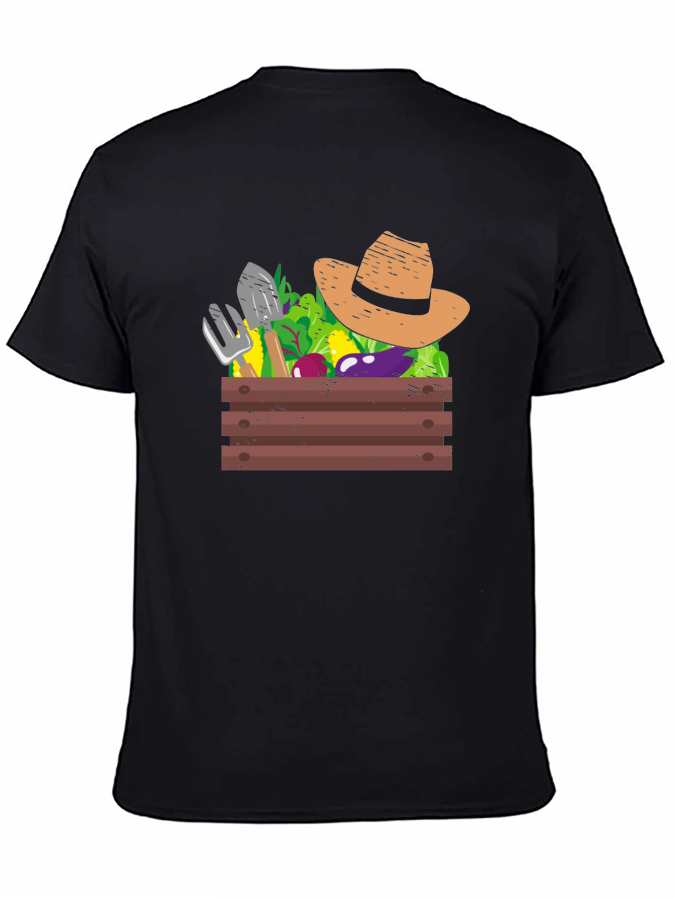 Gardeners Harvest Graphic Tee - Black Cotton T-Shirt