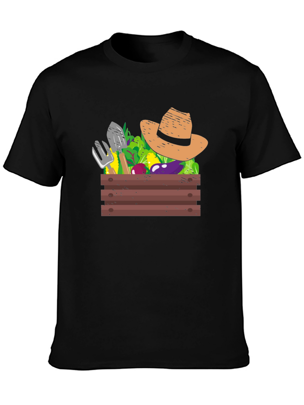 Gardeners Harvest Graphic Tee - Black Cotton T-Shirt