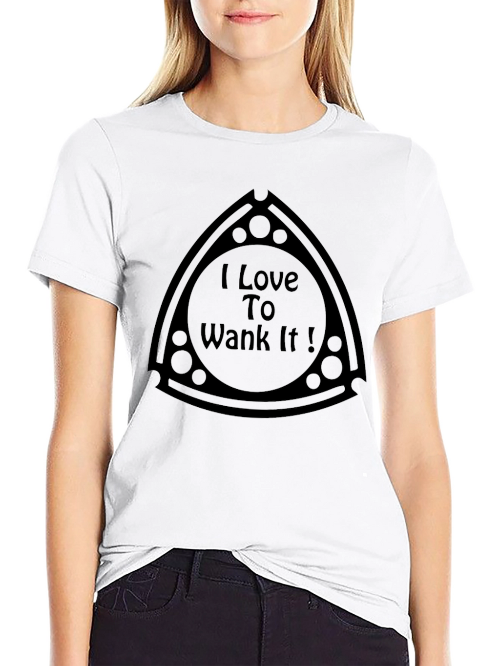 I Love To Wank It Black T-Shirt