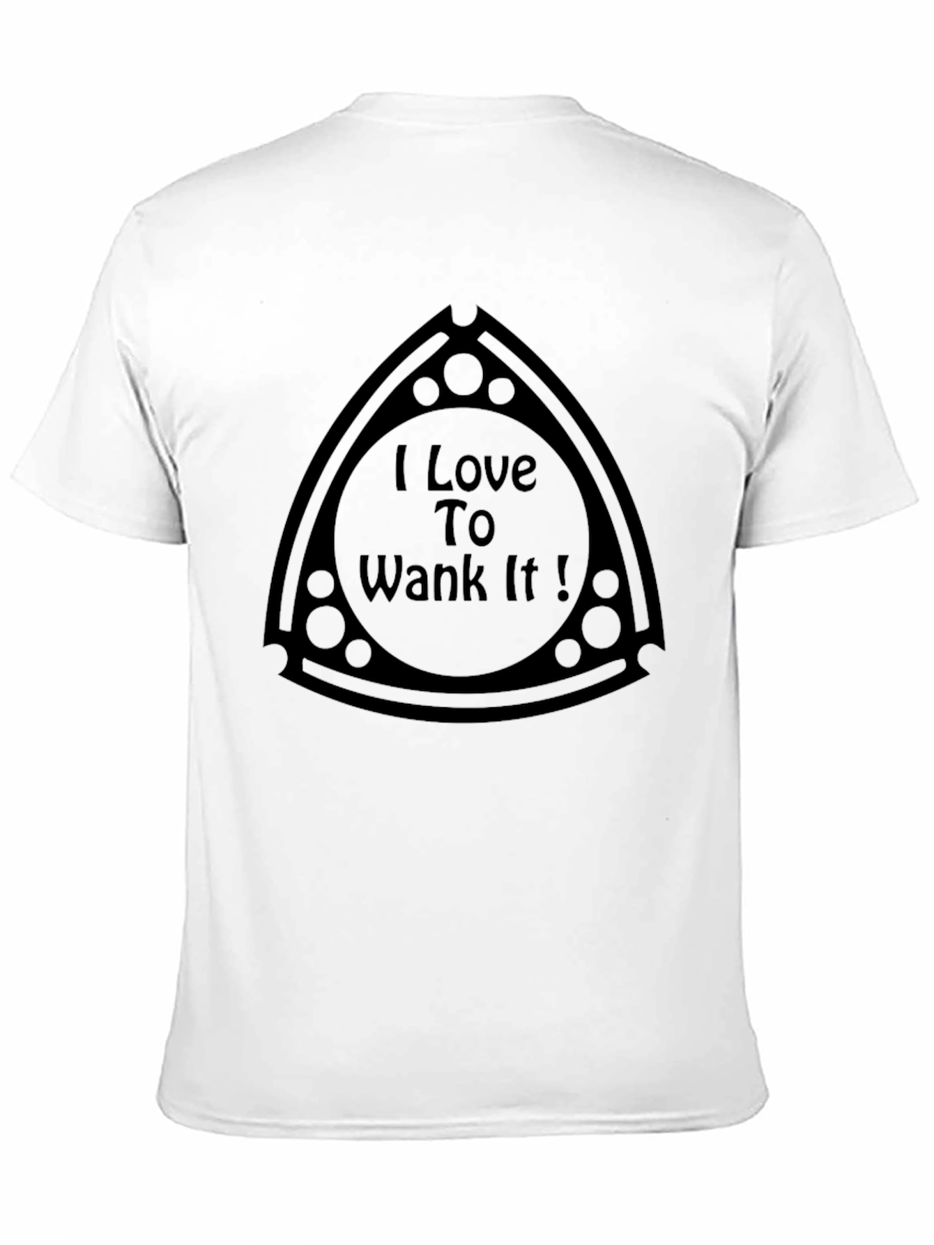 I Love To Wank It Black T-Shirt