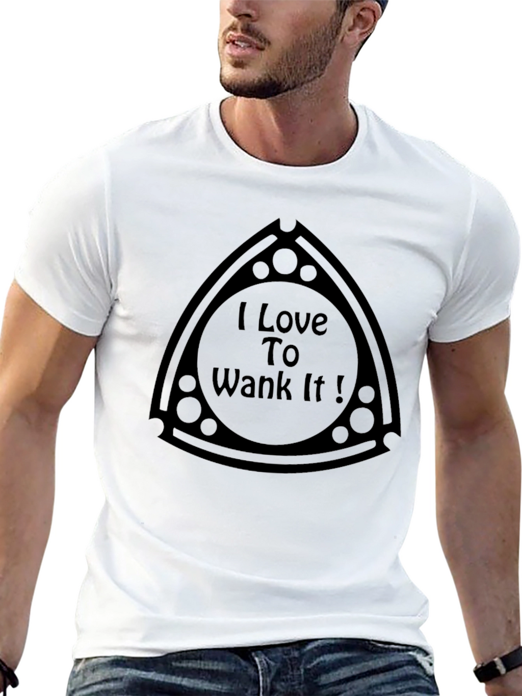 I Love To Wank It Black T-Shirt