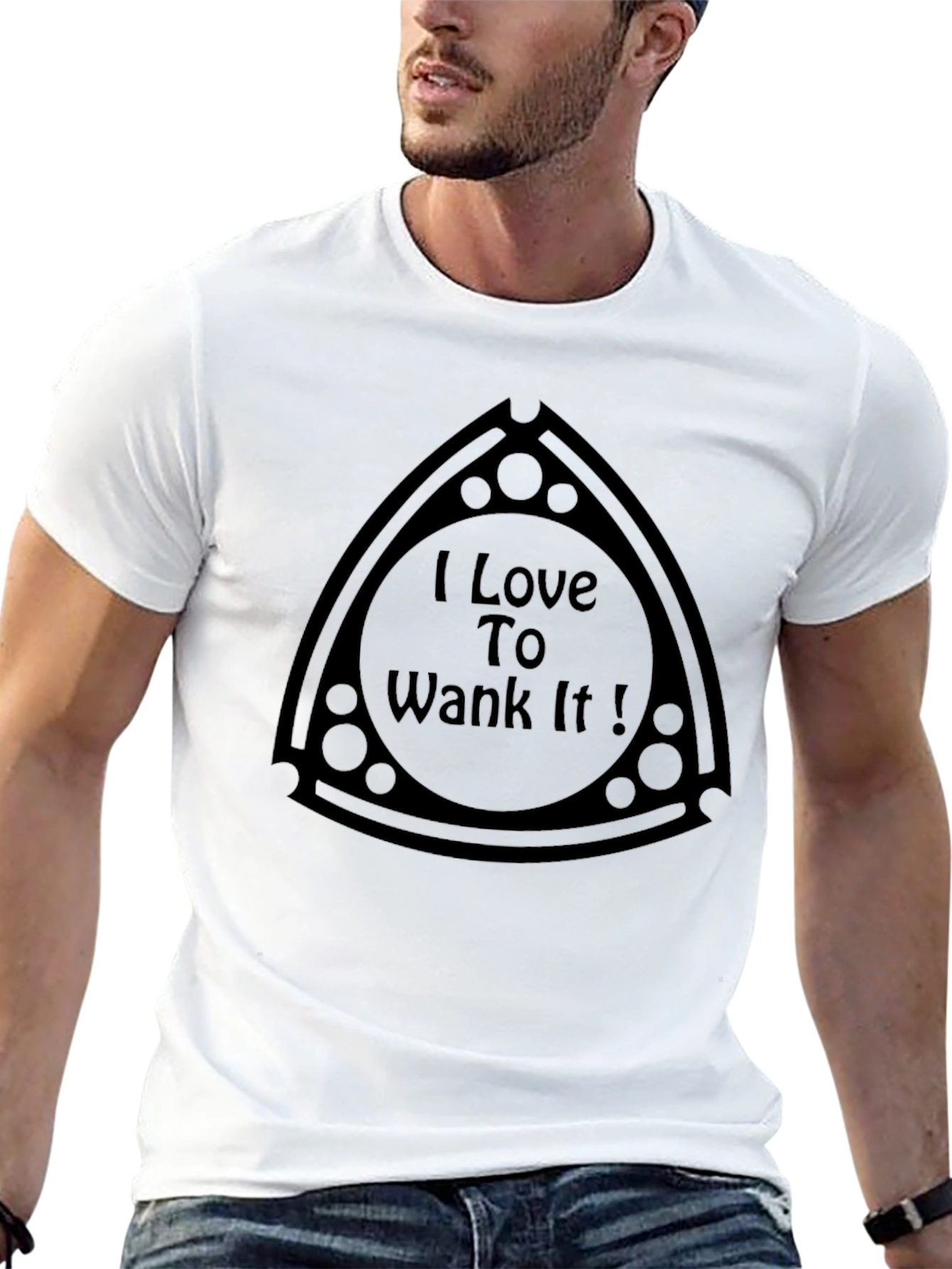 I Love To Wank It Black T-Shirt
