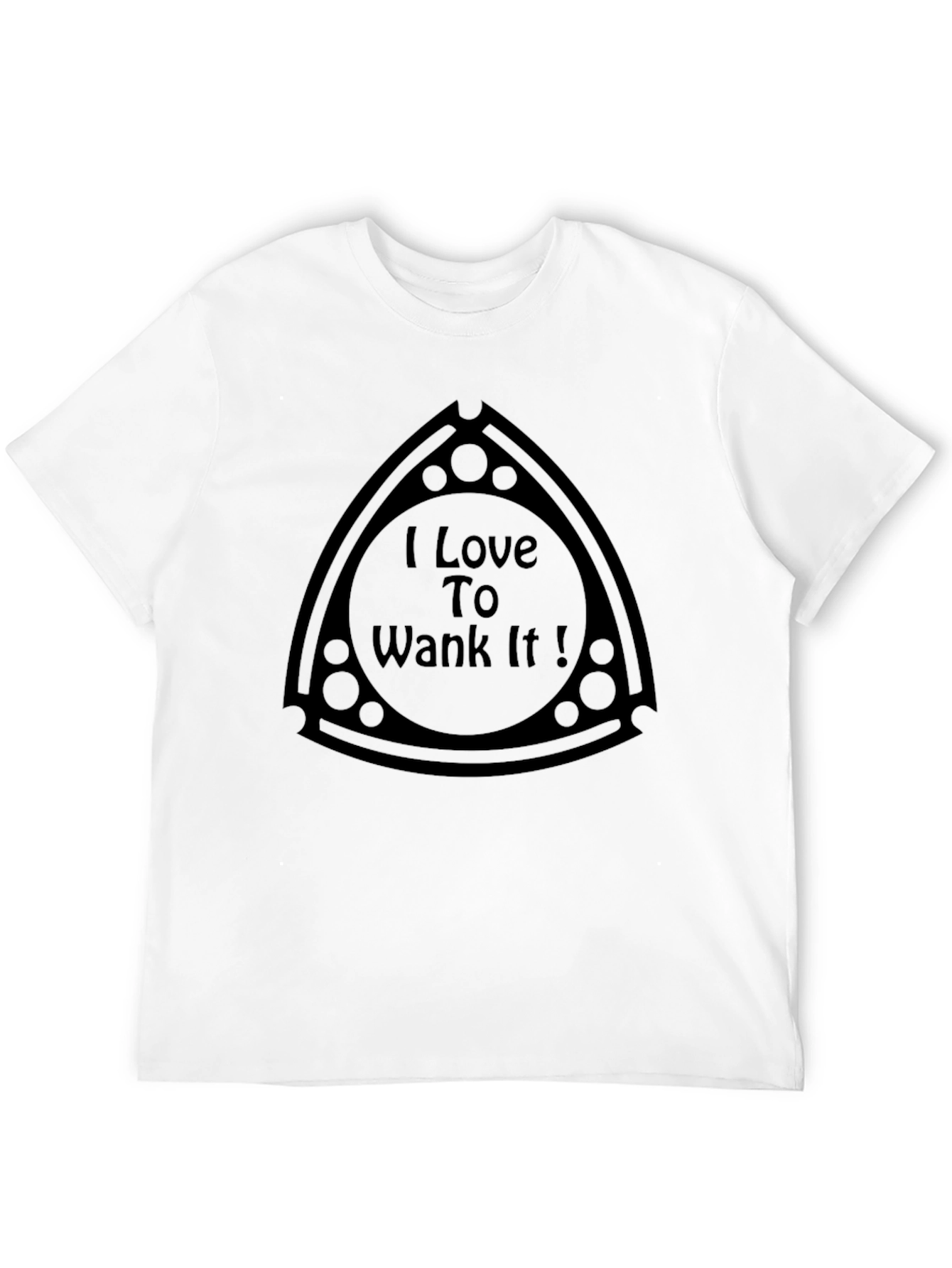 I Love To Wank It Black T-Shirt