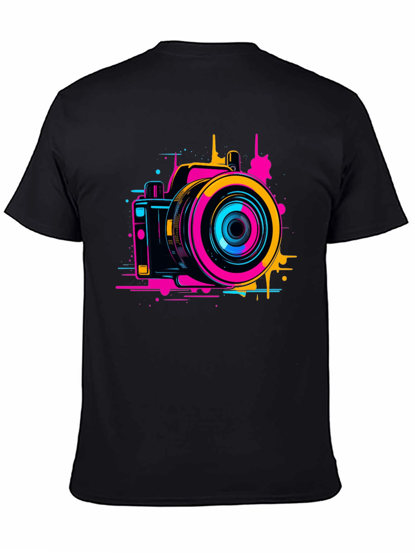 Retro Camera Graphic Tee - Stylish Photo Design