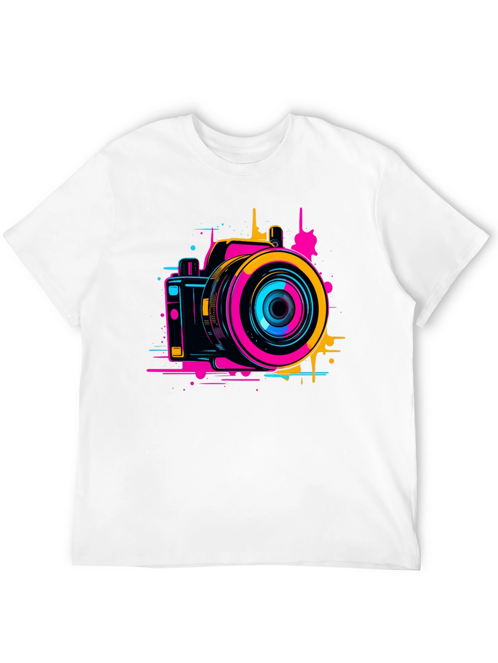 Retro Camera Graphic Tee - Stylish Photo Design