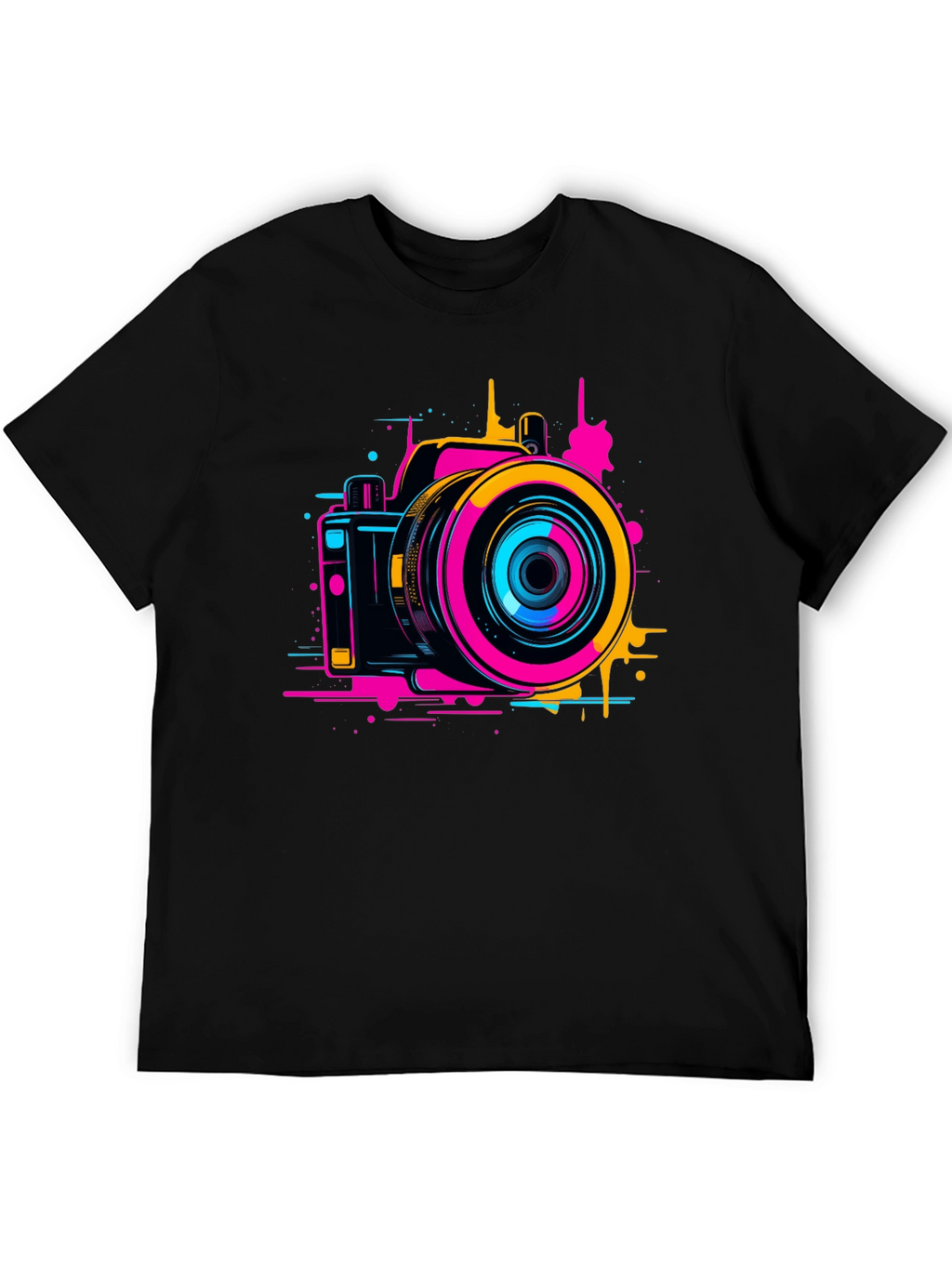 Retro Camera Graphic Tee - Stylish Photo Design