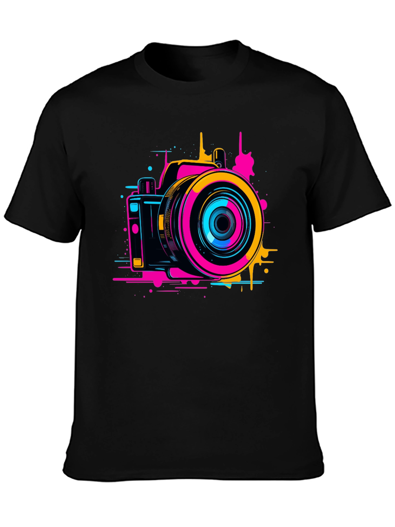 Retro Camera Graphic Tee - Stylish Photo Design
